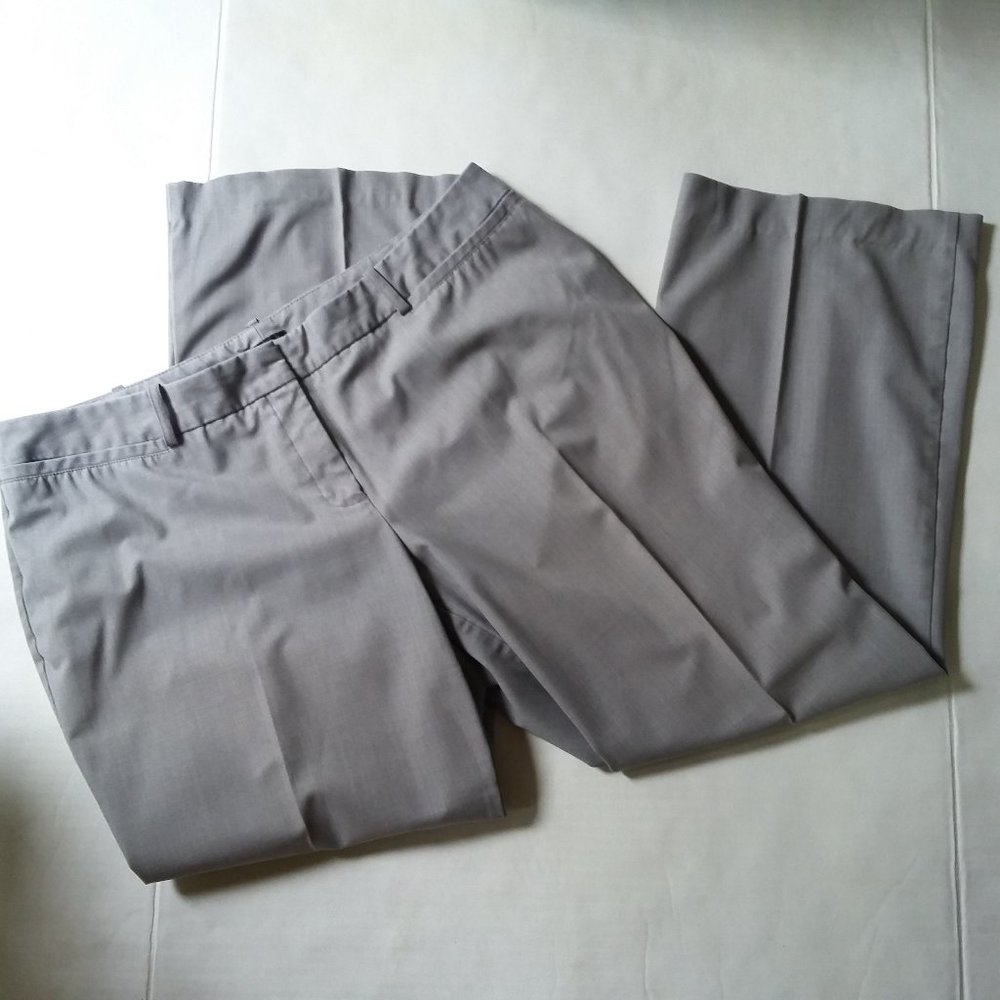 Worthington gray curvy fit trousers